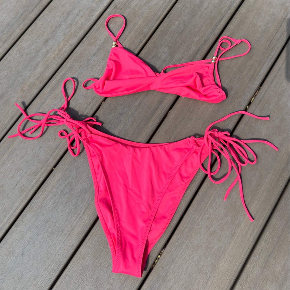 PacSun Hot Pink String Bikini - Picture 3 of 6